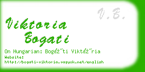 viktoria bogati business card